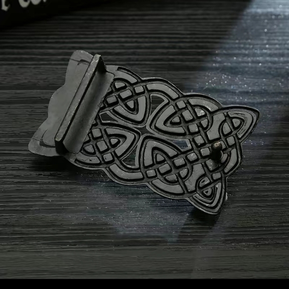 New men's Celtic cross belt buckle - Picture 2 of 3
